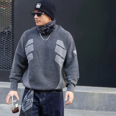 Adidas阿迪达斯FUSTL P CREW2男士运动休闲针织衫圆领毛衣JW6682