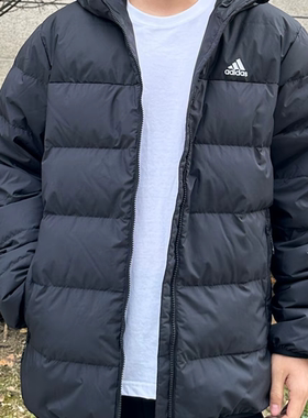 Adidas阿迪达斯DUCK DOWN男女保暖外套运动休闲羽绒服夹克JX1808