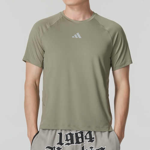 Adidas/阿迪达斯GYM+ TEE 男士圆领休闲运动健身短袖T恤 IR5875