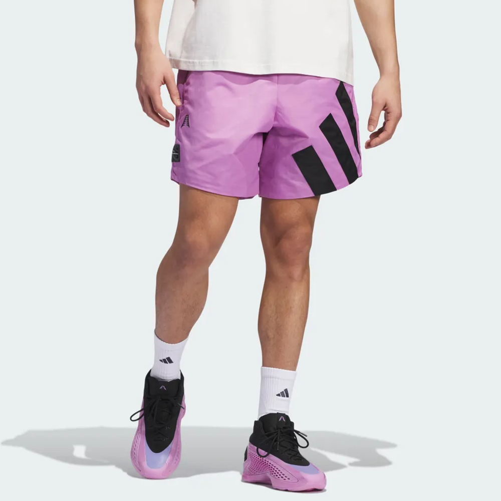 ADIDAS阿迪达斯爱德华兹篮球训练裤子五分裤梭织男子短裤 IW8053