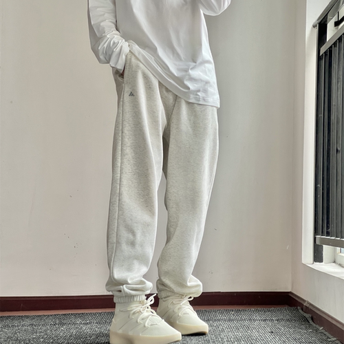 ADIDAS阿迪达斯26春新款男针织加绒束脚篮球休闲运动长裤 IW1630