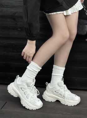 ADIDAS阿迪达斯 SHADOW 女子厚底增高缓震老爹鞋运动休闲鞋JQ7618