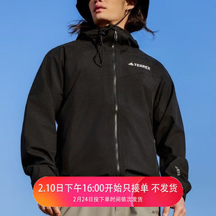 ADIDAS阿迪达斯男子MULTI 2L RAIN J连帽运休闲夹克外套 JN8804