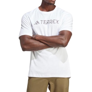 Adidas/阿迪达斯TX LOGO TEE 户外男士半袖休闲运动短袖T恤HZ1400
