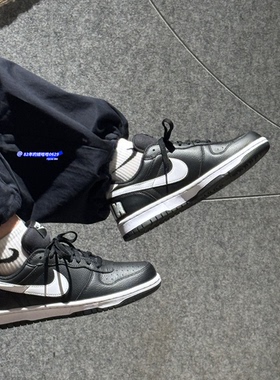 耐克男鞋BIG NIKE LOW黑白色休闲运动鞋低帮轻便板鞋 355152-016