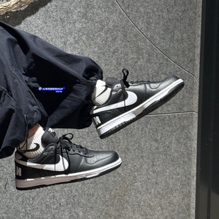 BIG 355152 NIKE 低帮轻便板鞋 016 LOW黑白色休闲运动鞋 耐克男鞋