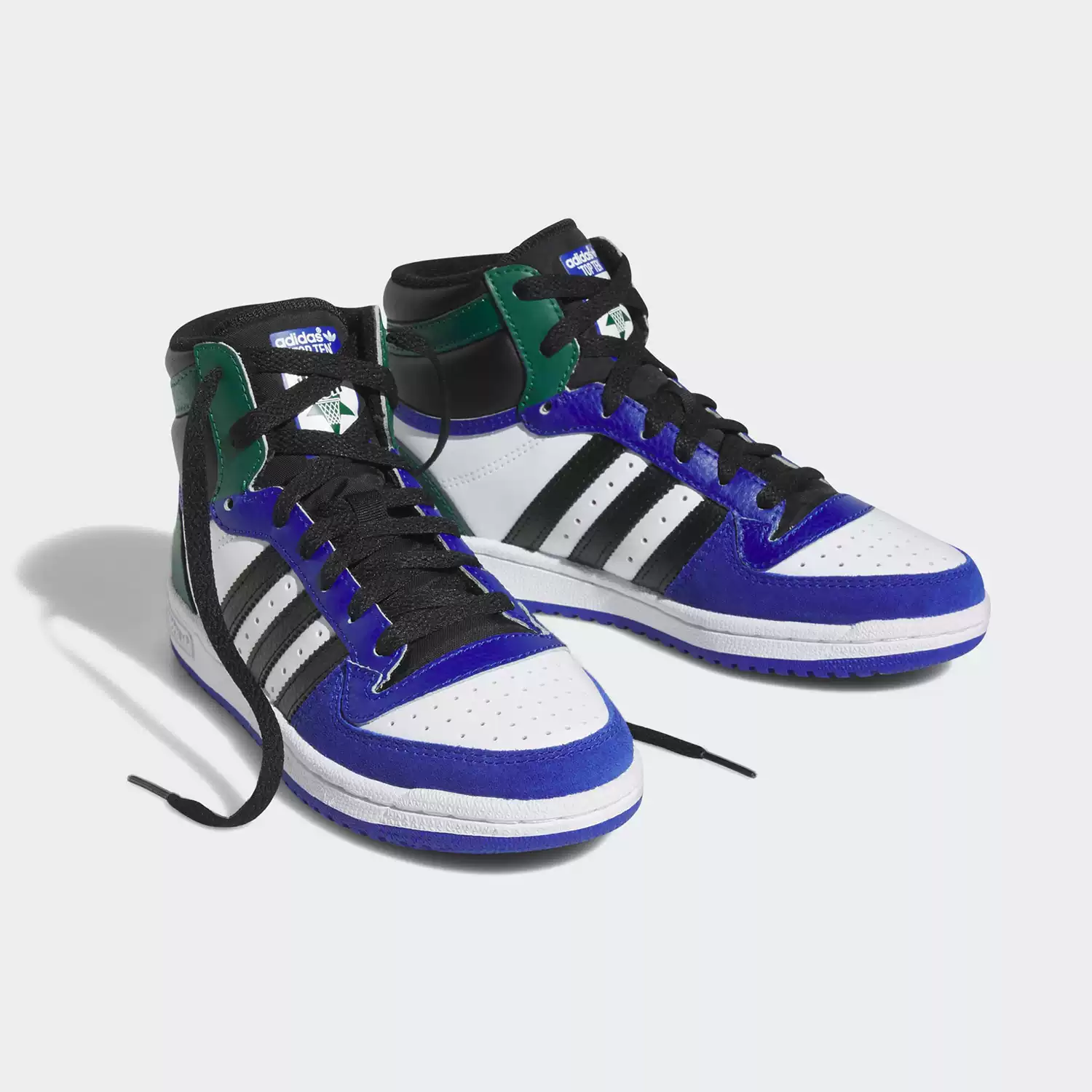 Adidas阿迪达斯三叶草大童经典中帮耐磨休闲透气运动板鞋IG4796