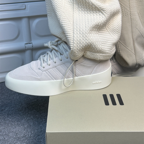 阿迪达斯三叶草Fear of God Fog联名男女古休闲运动板鞋IE6215