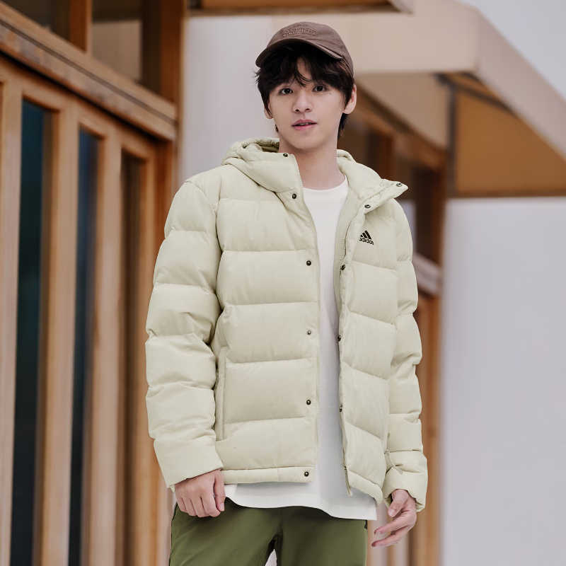 Adidas/阿迪达斯男士外套保暖运动休闲600蓬鸭绒羽绒服夹克KE5403