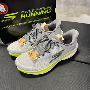 Skechers斯凯奇男鞋新款男士高回弹轻质透气舒适闪穿跑步鞋246220
