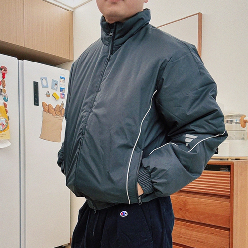 Adidas阿迪达斯男子休闲运动宽松保暖立领棉服外套 JY0211 0210