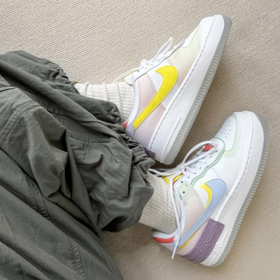 Nike Air Force1 Shadow AF1女子糖果马卡龙低帮板鞋 CW2630-141