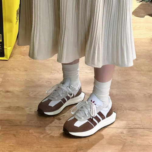 阿迪达斯三叶草男女鞋RETROPY E5复古防滑情侣运动休闲鞋 JP8552