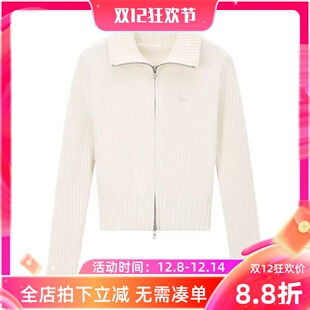 2026春季新款童装 大翻领针织开衫亲子女童休闲百搭拉链长袖毛衣