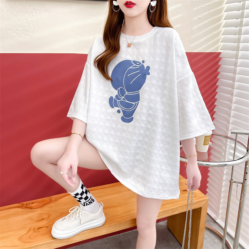 减龄趣味卡通设计感短袖T恤女2022新款夏季洋气宽松网红大码上衣|ruв категории Женская одежда, женской одежды - от Buy2taobao.com для оказания профессиональной услуги покупки агента Taobao