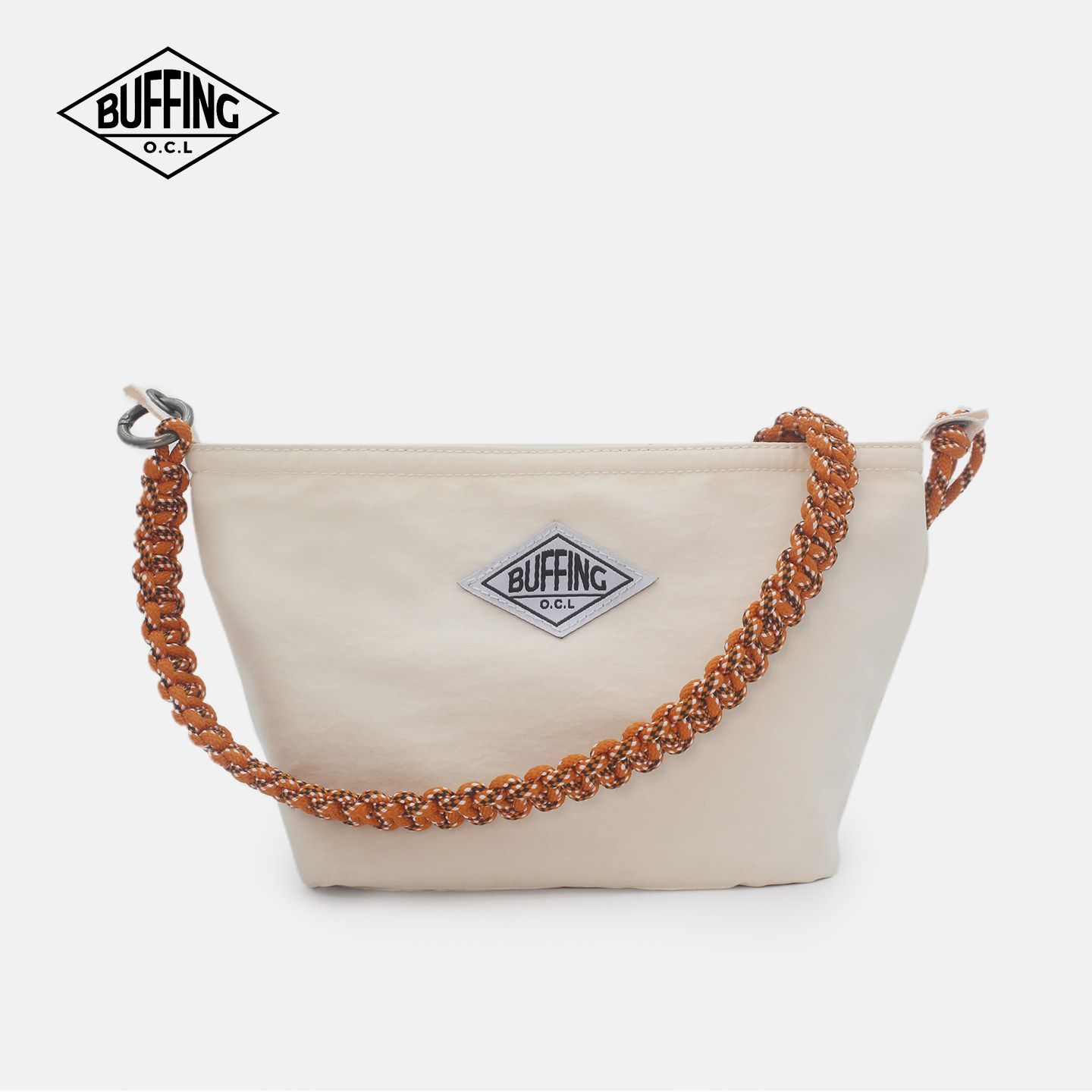 BUFFING 2026原创米白色斜挎手机包日系潮牌单肩小包极简风腋下包,箱包皮具/热销女包/男包,通用款女包,淘宝优惠券,粉丝福利购,淘宝优惠卷
