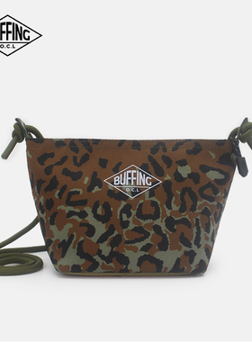 BUFFING 复古迷彩豹纹小包潮牌原创户外手机包小众个性斜挎包山系