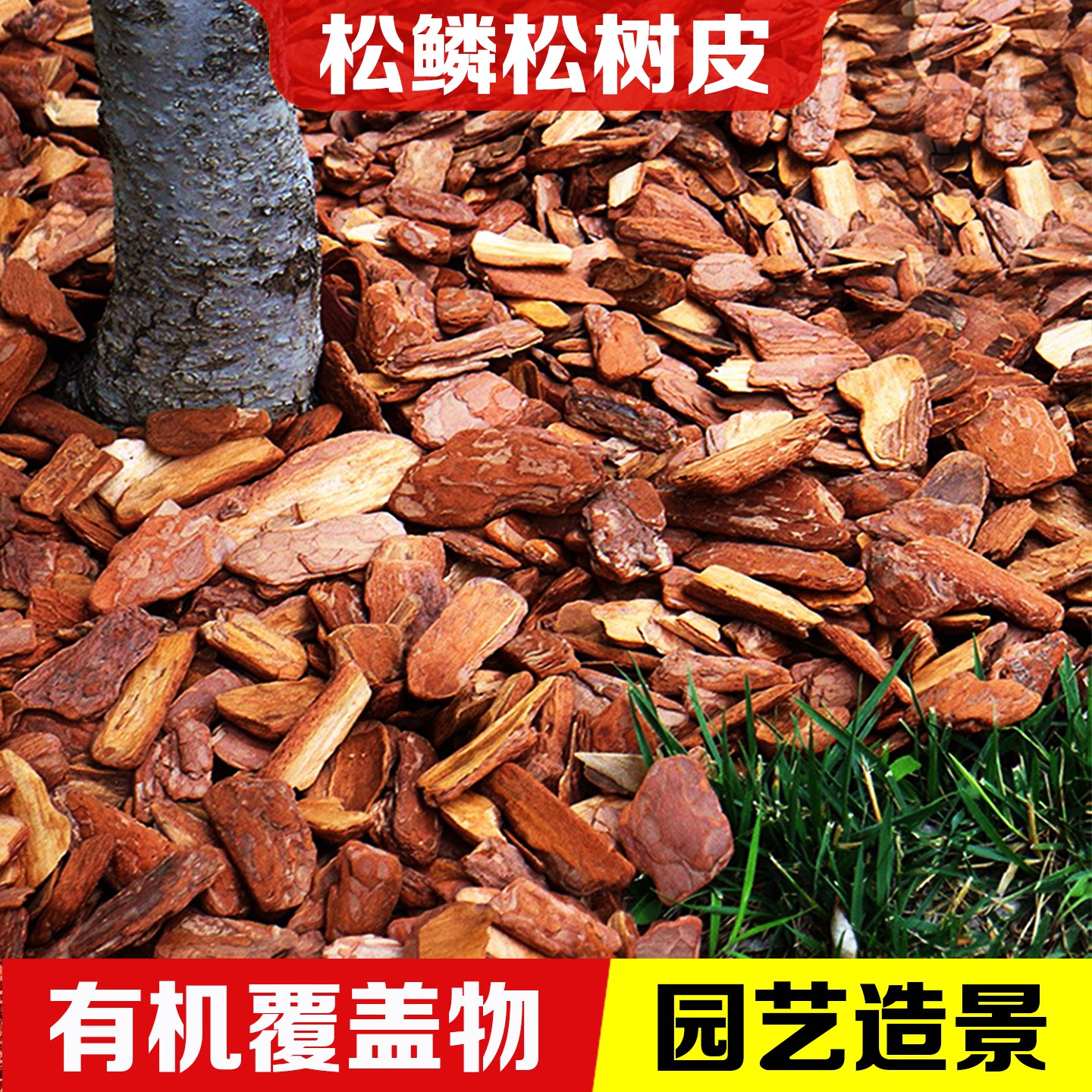 有机覆盖物松鳞树皮保湿透气