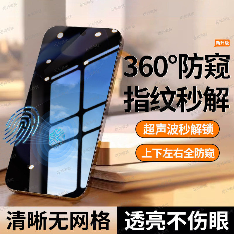 适用[360度防窥指纹秒解