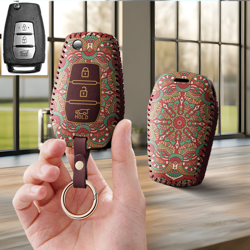 适用双龙ssangyong汽车钥匙套柯兰多雷斯特遥控保护套包舒莱扣壳