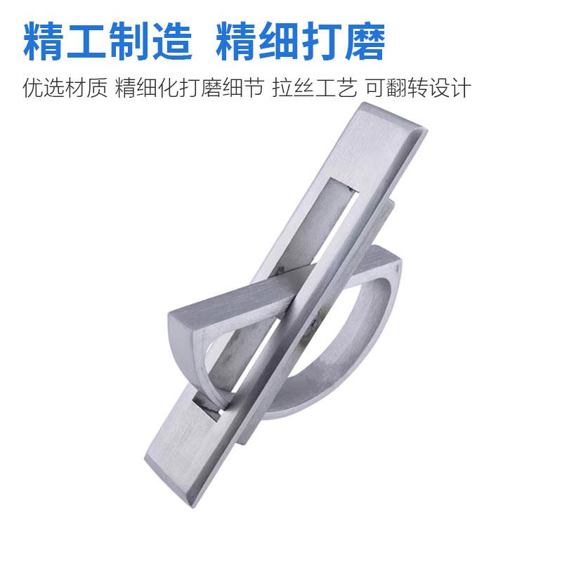 304不锈钢翻转拉手嵌入式旋转拉环暗藏型把手柜门衣柜榻榻米拉手