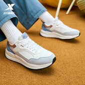 休闲鞋 防滑运动鞋 2025冬季 特步光年男鞋 新款 复古老爹鞋 户外跑步鞋