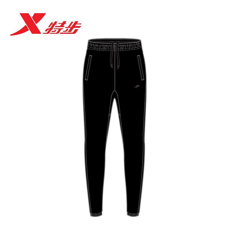 特步运动长裤男款2026夏季款梭织冰丝速干弹性九分裤974229690068