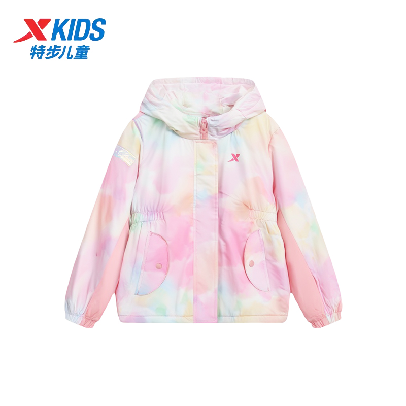 特步儿童羽绒服2025冬新款女小童三合一羽绒内胆外套6754241C3236