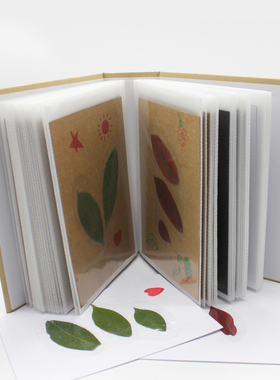 树叶标本册植物风景画收集干花DIY手工制作创意DIY