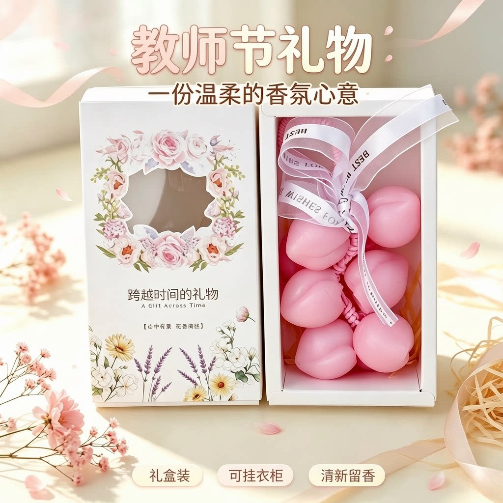 桃李香皂教师节礼物女生送闺蜜香薰串精油皂手工高级感伴手礼