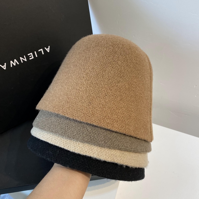 冬季羊毛渔夫帽子女小头围号