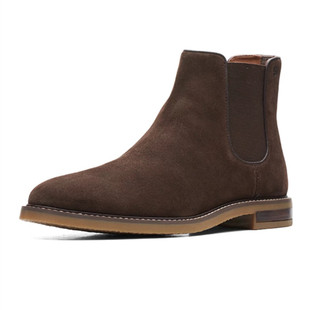 清仓切尔西靴男商务高帮鞋翻毛真皮短靴英伦风厚底马丁靴春秋单靴