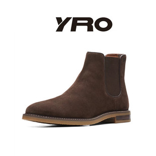 牛皮磨砂皮尔西靴男真皮马丁靴短靴英伦胎牛反绒男靴冬季休闲皮鞋