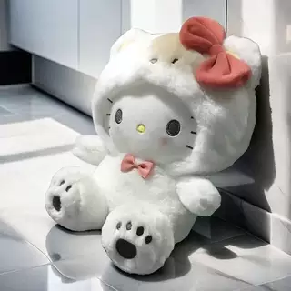 超软变身白熊玉桂狗玩偶毛绒玩具KT猫公仔帕恰狗布娃娃女生日礼物