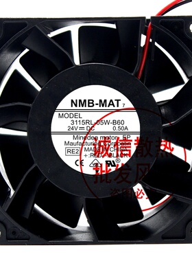 3115RL-05W-B60/B69 原装NMB 8038 24V 0.50A 3线/2线 风扇