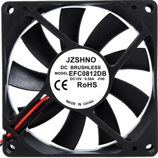 EFC0812D全新12V0.50A 8CM8015大风量PWM温控调速机箱散热器风扇