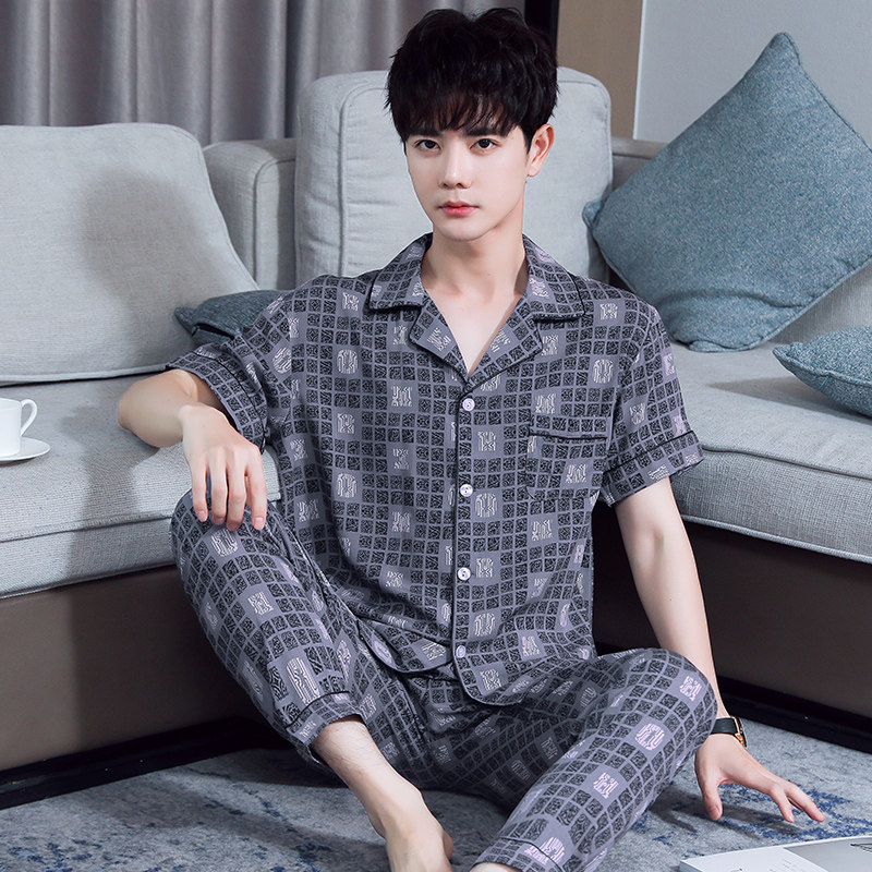 顿尼科男棉绸开衫对襟