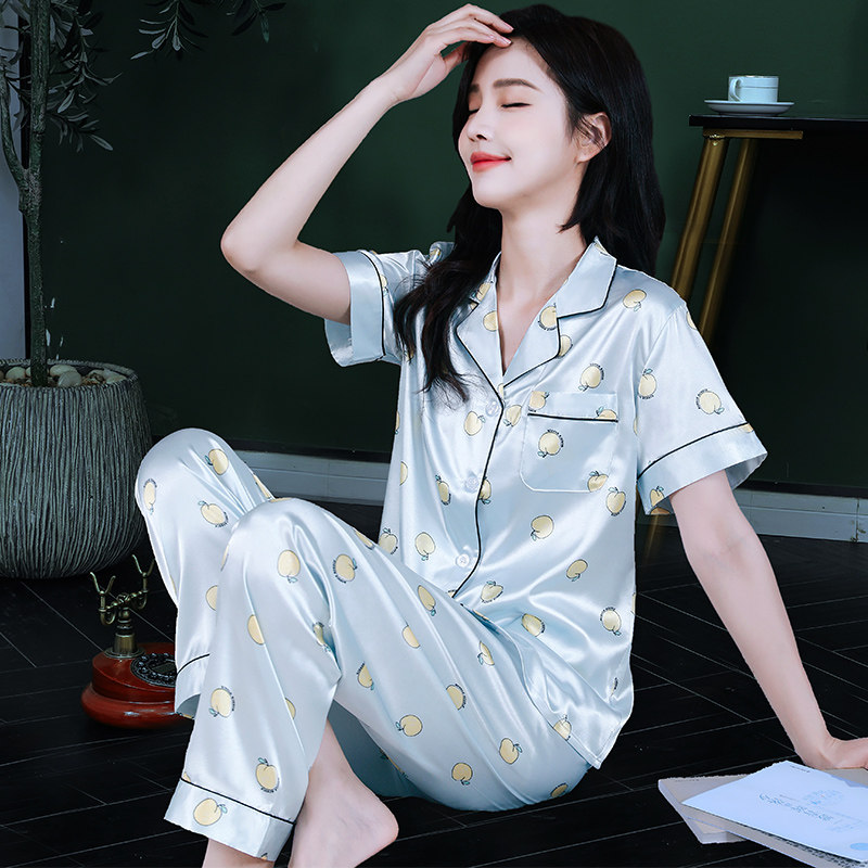 顿尼科女丝绸可外穿家居服