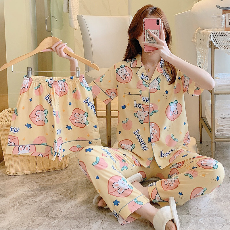 顿尼科女棉绸甜美可外穿