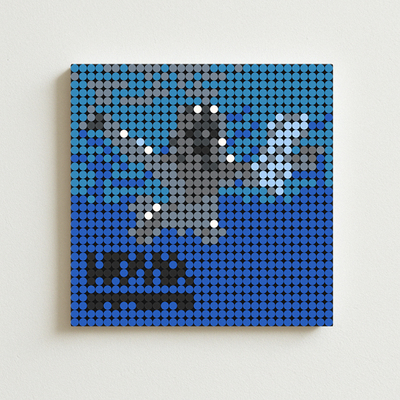 涅槃乐队 Nirvana Nevermind积木专辑周边封面积木画