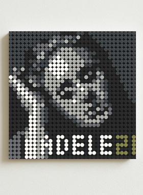 阿黛尔专辑ADELE 21 积木专辑周边摆件海报带相框