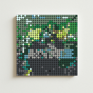 JustinBieber贾斯汀比伯专辑封面装饰画像素积木画Justice周边