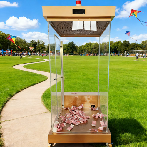 遥控电动抓钱机透明亚克力抓钱机