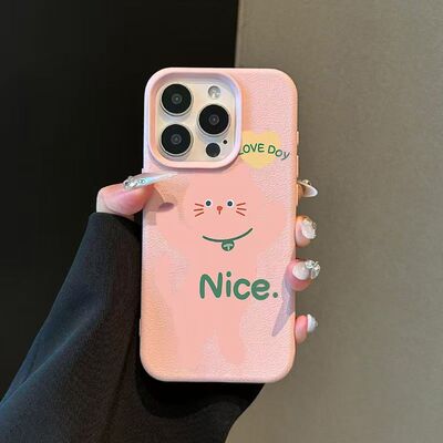 ins卡通可爱猫咪适用苹果14/16Pr