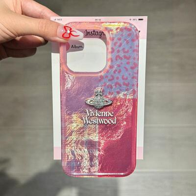 西太后立体粉色拼接豹纹适用苹果