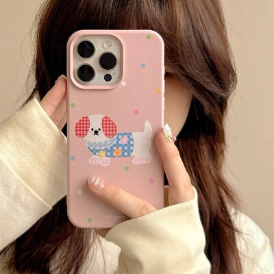 卡通可爱适用iPhone16promax波点