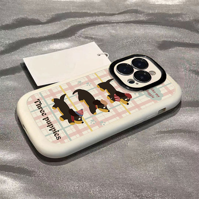 腊肠狗适用苹果15promax手机壳iP