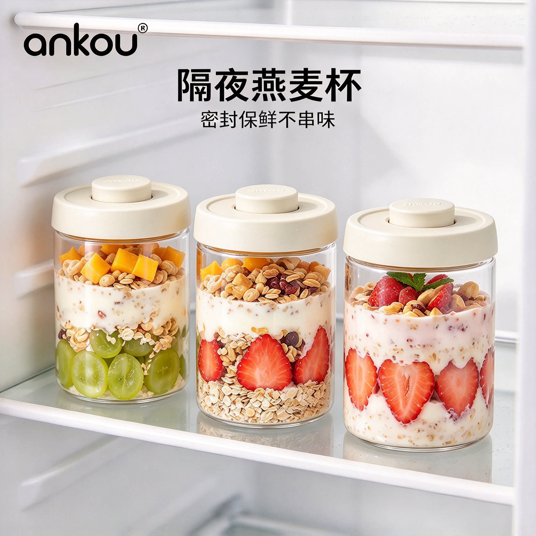 【品质严选】食品级玻璃燕麦杯