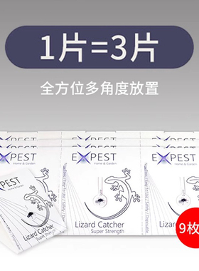 EXPEST壁虎驱赶药神器家用粘胶贴防虫克星墙壁壁虎室内强力粘板贴