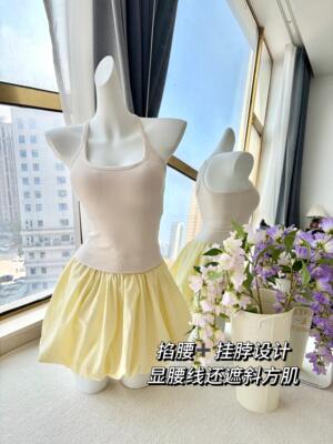 lu同款ebb修身显瘦运动健身工字瑜伽背心胸垫外穿吊带内搭女打底